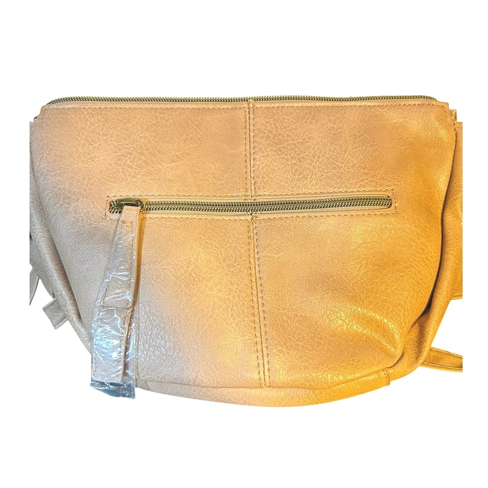 T-Shirt & Jeans Pink‎ Faux Leather Hobo Shoulder Bag Adjustable Strap Boho Vegan - Picture 7 of 10